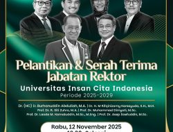 Prof. Laode Akhiri Masa Bakti, Prof. Asep Saefuddin Jabat Rektor UICI Periode 2025–2029