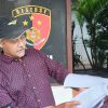 Pelapor usai diminta keterangan Unit 3 Satreskrim Polres Lamongan (For Yakusa)