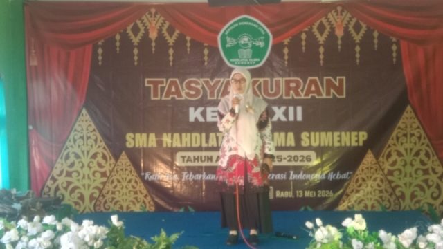 Kepala Satuan Pendidikan SMA NU Sumenep, Sri Farida Hartatik menitipkan pesan untuk para siswa dan siswi kelas XII.