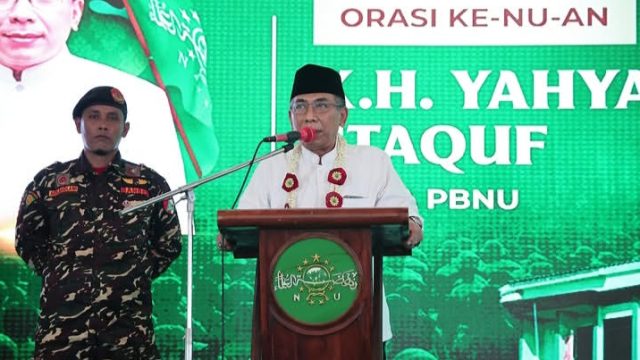 Ketua Umum PBNU, Gus Yahya saat ke Ponpes Al - Karamiyyah Sumenep