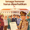 Ilustrasi tenaga honorer (Dola AI/Yakusa)