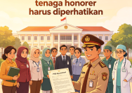 Ilustrasi tenaga honorer (Dola AI/Yakusa)